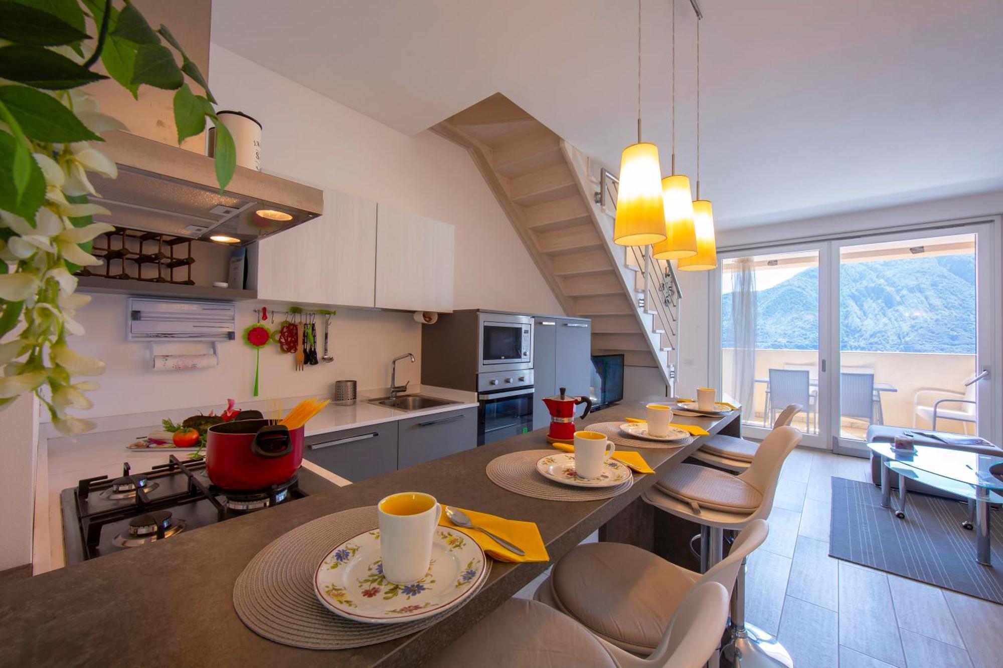 Apartmán Como Lake Modern Apartament Ulivi Mezzegra Exteriér fotografie
